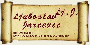 Ljuboslav Jarčević vizit kartica